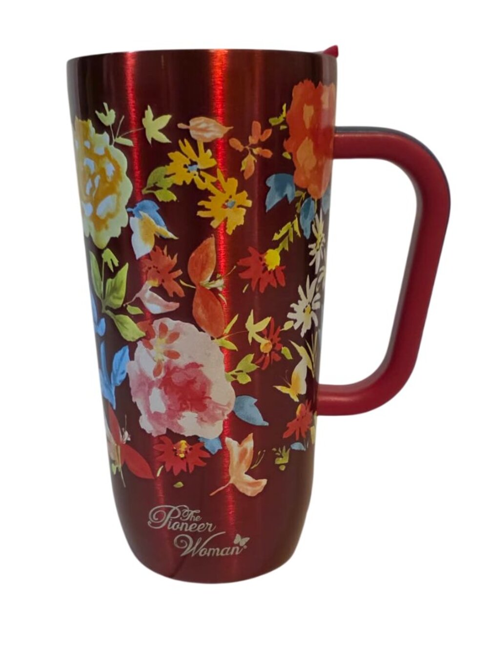 The Pioneer Woman Scarlet Floral 20 oz Stainless Steel Insulated Travel Mug